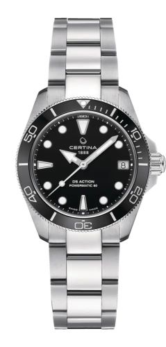 Certina DS Action Lady 34.5 Stainless Steel / Black